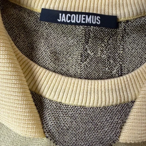 Jacquemus Light Yellow Banana Print Polo Shirt